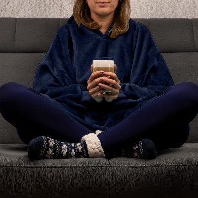 Bluzair - Felpa Coperta - Blu marino