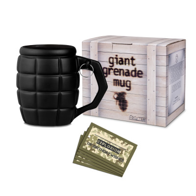 Tazza Granata Gigante - Nero