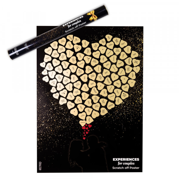 Rubbelposter mit Erlebnissen für Paare (EN)