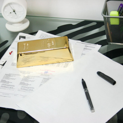 Goldbarren - Türstopper