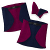 Skippi Blanket and Ear Bonnet for Hobby Horse - Fuchsia and Navy Blue