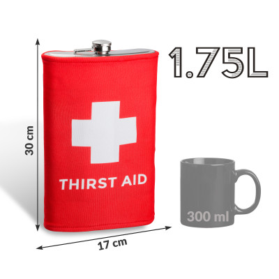 Riesiger Flachmann - Thirst Aid