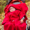 Baby Wrapi Active - Kuscheldecke mit Ärmeln - Rot