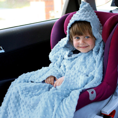 Baby Wrapi - Kuscheldecke mit Ärmeln - Blau
