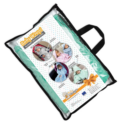 Baby Wrapi - Kuscheldecke mit Ärmeln - Minze