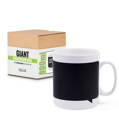 Riesen Becher mit Tafel