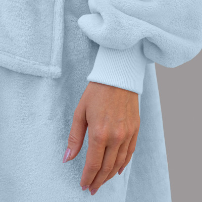 Bluzair - Hoodie Decke - Hellblau