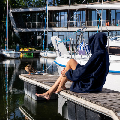 Bluzair - Felpa Coperta - Blu marino