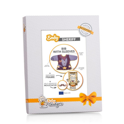 Baby Sheriff - Bavaglino con maniche