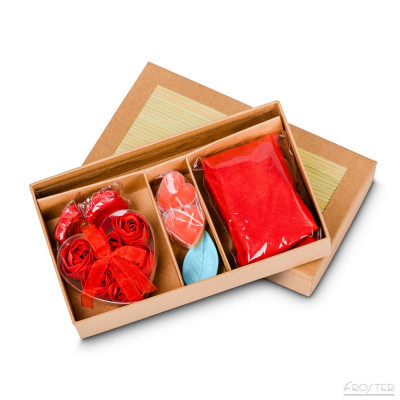 SPA Set mit Rosenblättern