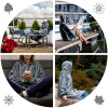 Bluzair - Hoodie Decke - Grau