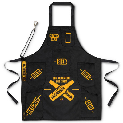 Schürze für einen kochenden Mann (DE)