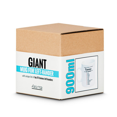 Riesen Becher für Linkshänder