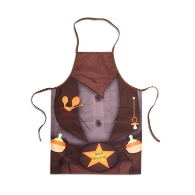 Baby Sheriff - Babero y delantal