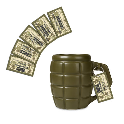 Riesen Handgranate Becher - Grün