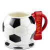 Tazza Calcio con Sciarpa Tifoso Spagna e Sottobicchiere Calcio
