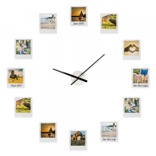 Impressions Clock - Wanduhr mit Fotorahmen