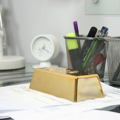 Goldbarren - Türstopper