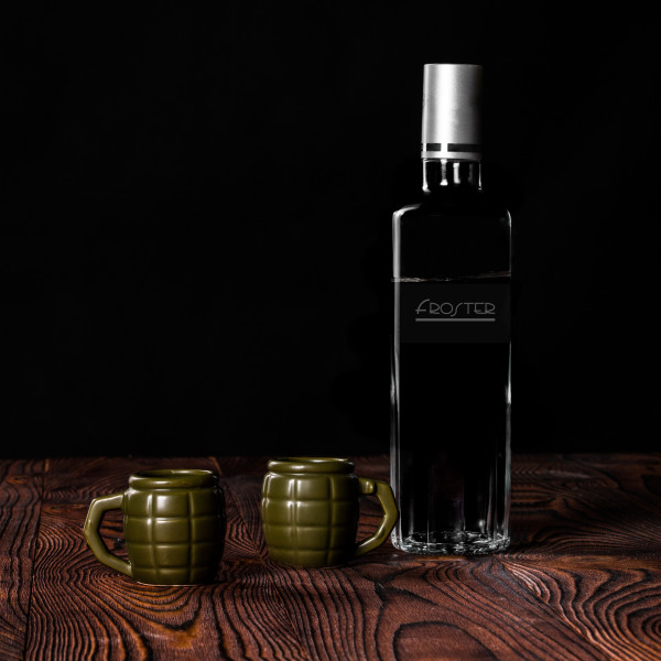 Grenade vodka glass
