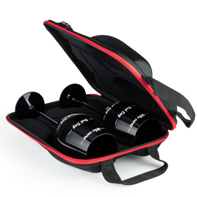 Puzdro s pohármi na víno diVinto - Who cares Black