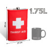 Riesiger Flachmann - Thirst Aid