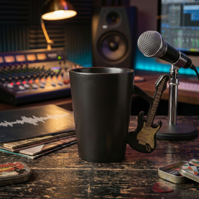 Cană Chitară Electrică - Stil Double Cut - Fără Inscripție