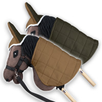 Skippi Blanket and Ear Bonnet for Hobby Horse - Beige and Olive