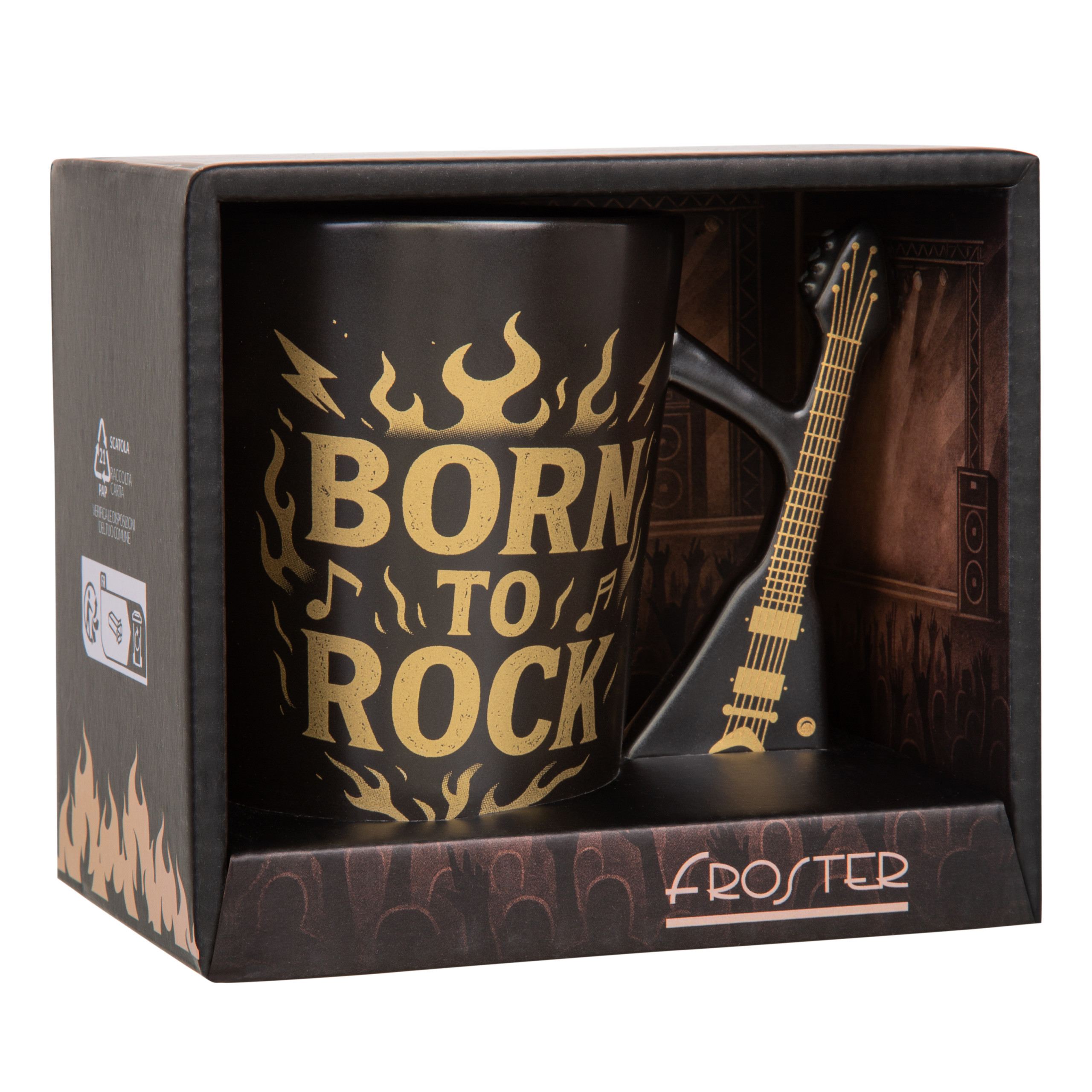 Kubek Gitara Elektryczna - V Style - prezent dla fana rocka, dla gitarzysty