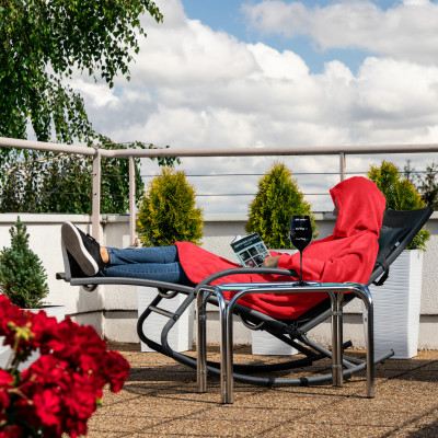 Bluzair - Hoodie Decke - Rot