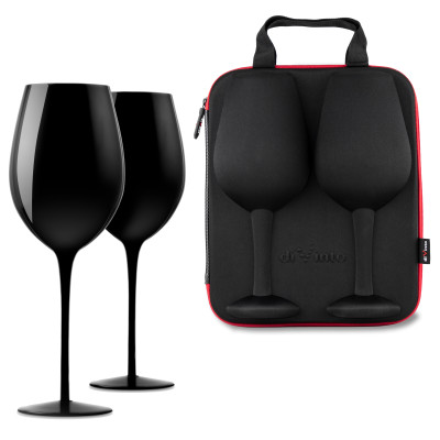 Etui z kieliszkami diVinto - Black