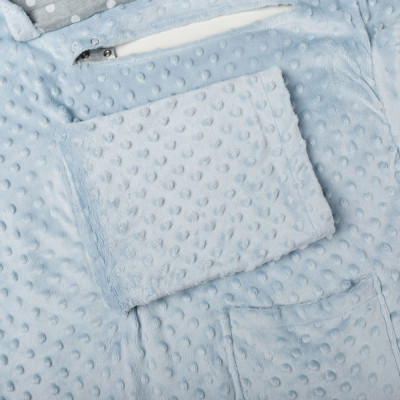 Baby Wrapi - Kuscheldecke mit Ärmeln - Grau